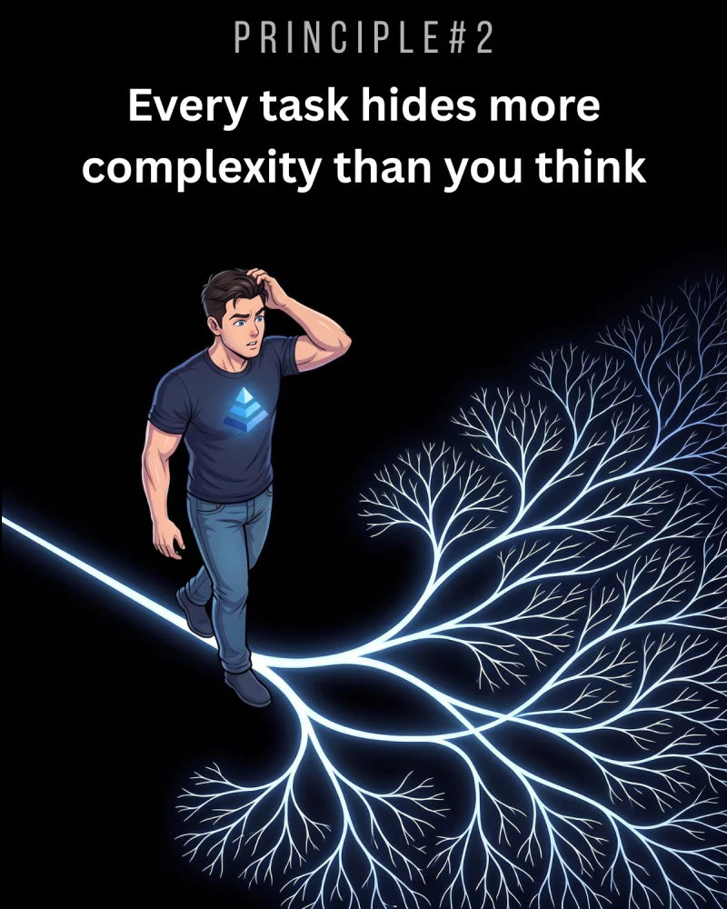 Principle 2 poster: Every task hides more complexity than you think